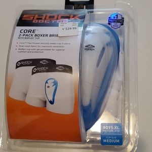 Shock doctor 2pack boxbrief w/cup boys size XL